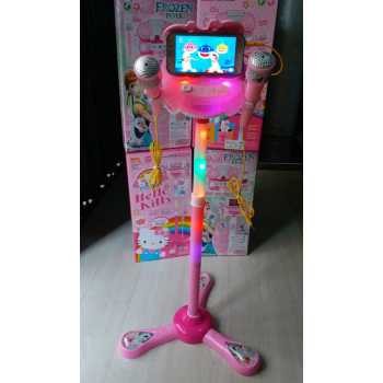 Mainan Anak Microphone Frozen Double Mic MP3 Karauke Berdua 6807/5872-1