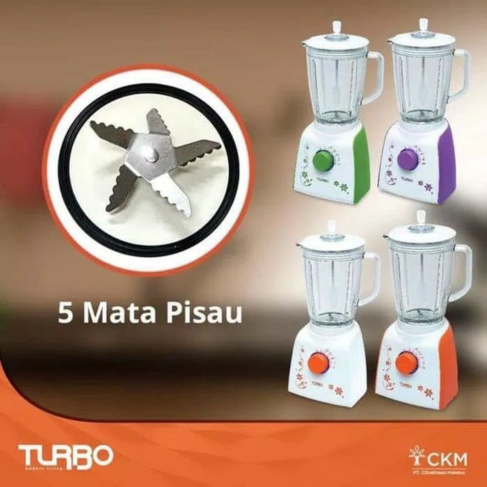 TURBO Blender Kaca 2 Liter EHM 8098 - Garansi Resmi Turbo