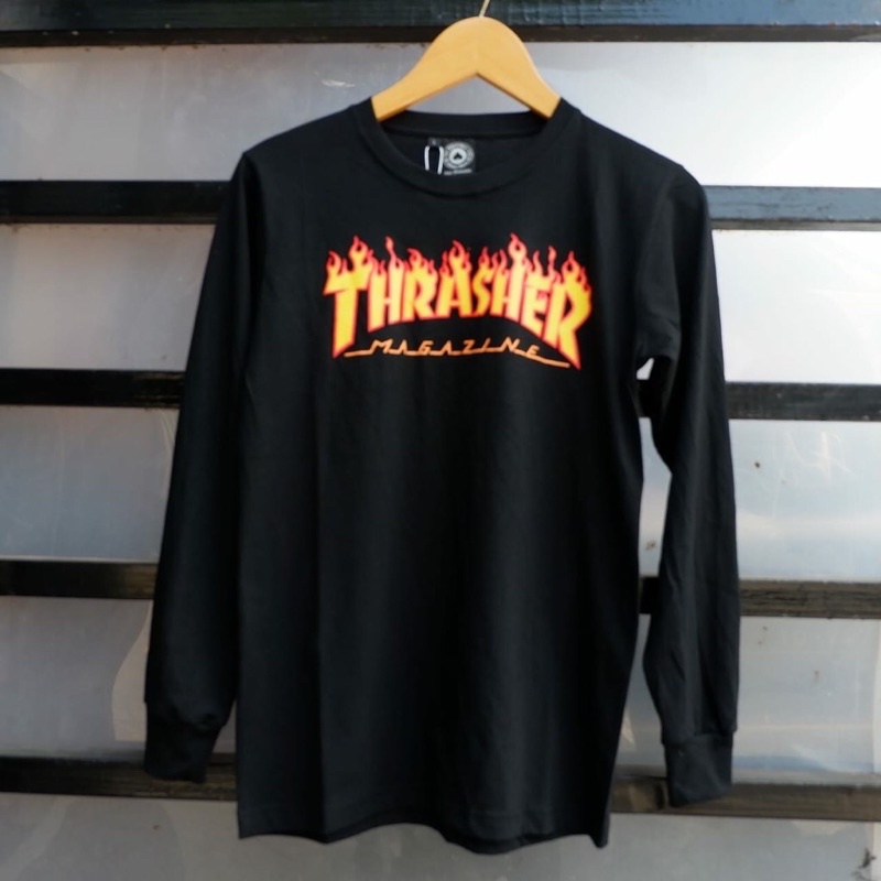 THRASHER BAJU KAOS T SHIRT TSHIRT PAKAIAN ATASAN KAOS PRIA WANITA LENGAN PANJANG LONGSLEEVE DISTRO P