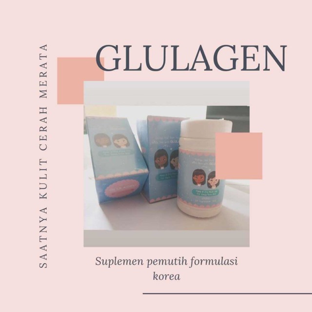 (DIST NTB) BPOM REGISTERED, GLULAGEN KAPSUL PEMUTIH FORMULASI KOREA