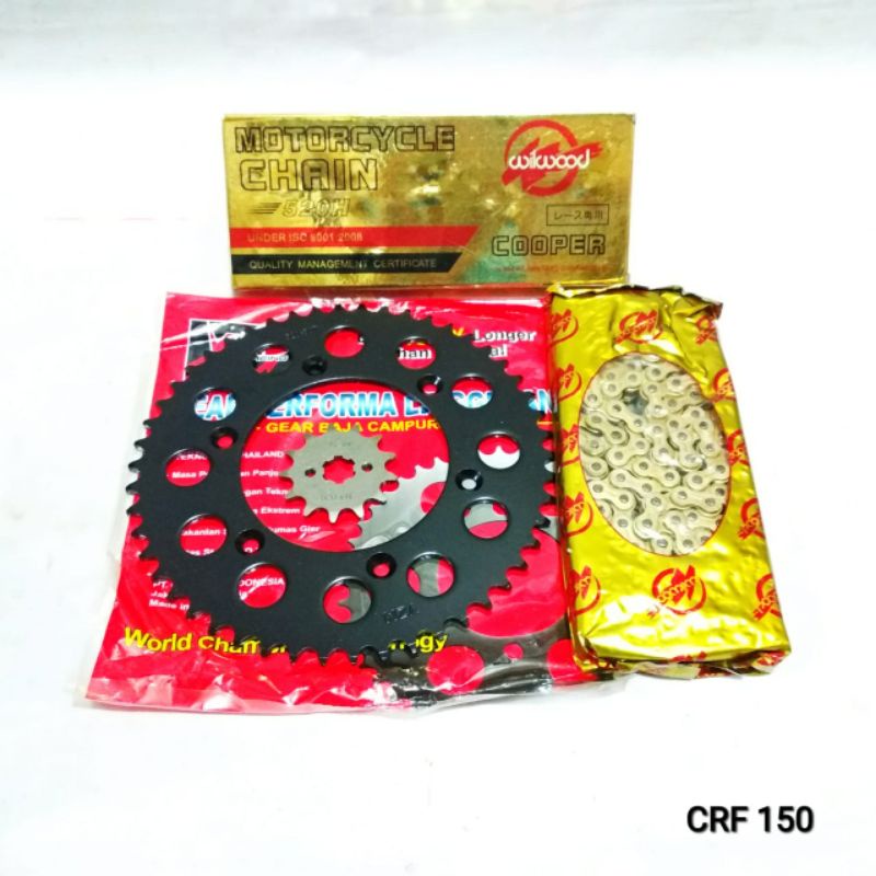 Gear Set 520 CRF 150 + Rantai Wilwood