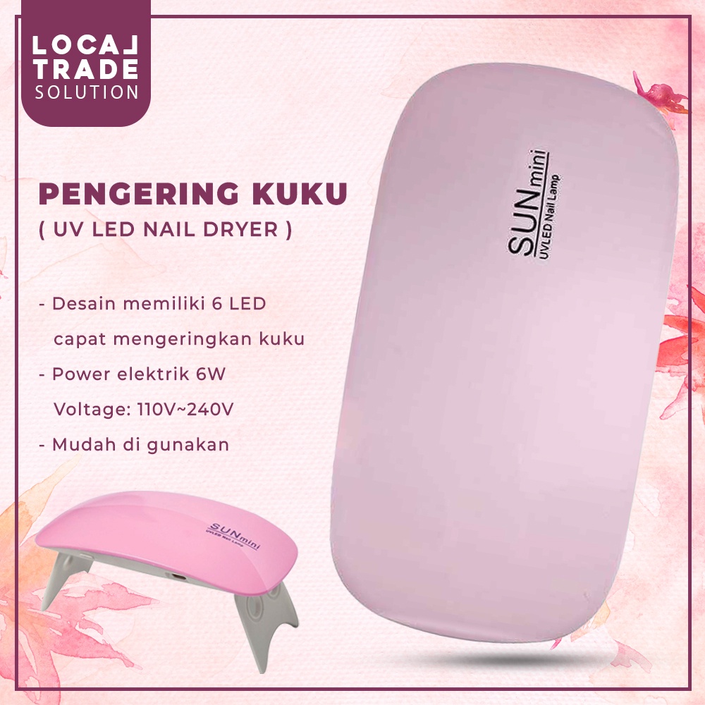 Pengering Kutek Kuku Nail Art Manicure Lampu Uv Led Nail Dryer 6w