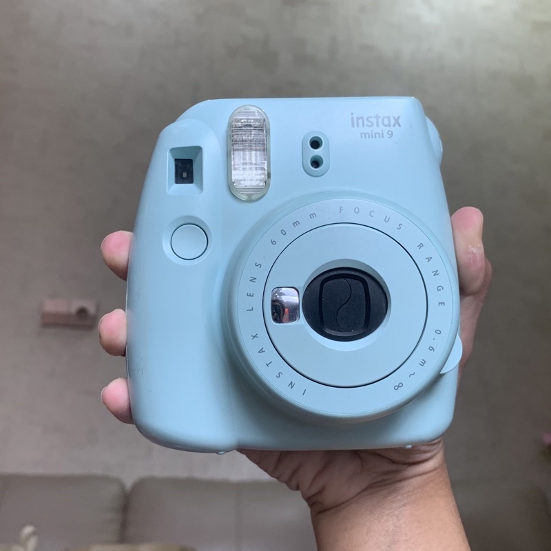 Instax Mini 9 Ice Blue | Kamera Polaroid Bekas Second Full Set Instant Camera Original