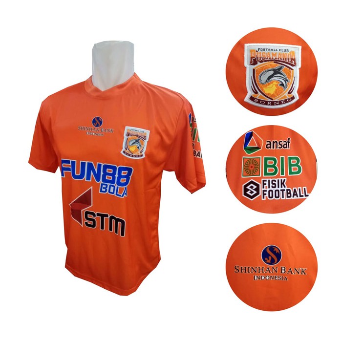 berkualitas JERSEY LOKAL PUSAMANIA BORNEO FC HOME / OREN terbatas