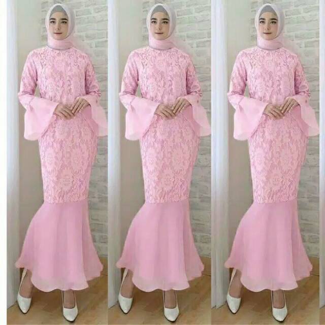 Dress party/dress duyung/gamis duyung kekinian