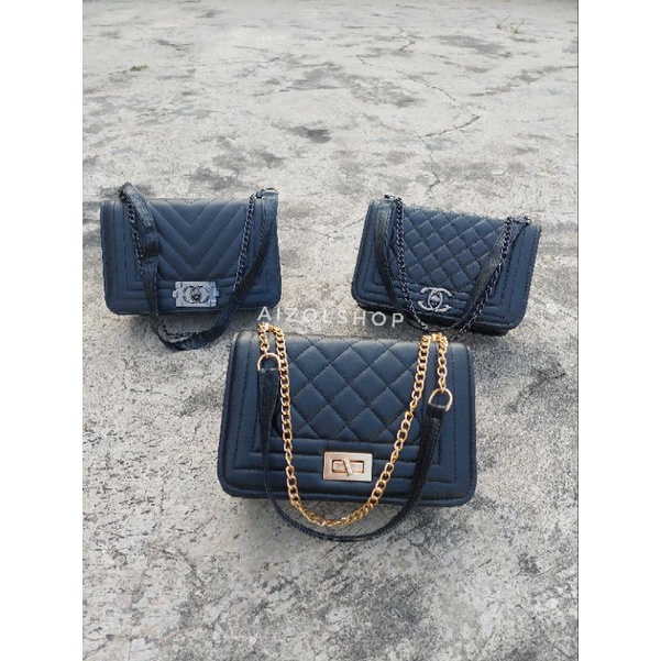 3 Pcs Paket Bundling A Tas Selempang Wanita Fashion Slingbag Terbaru