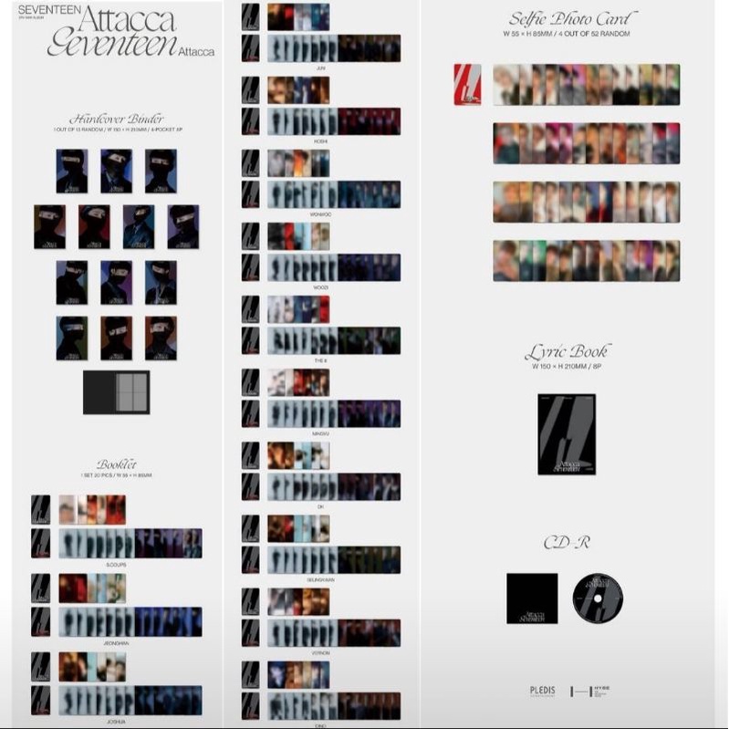 OPEN PO SEVENTEEN - 9th mini Album [Attacca] (CARAT ver)