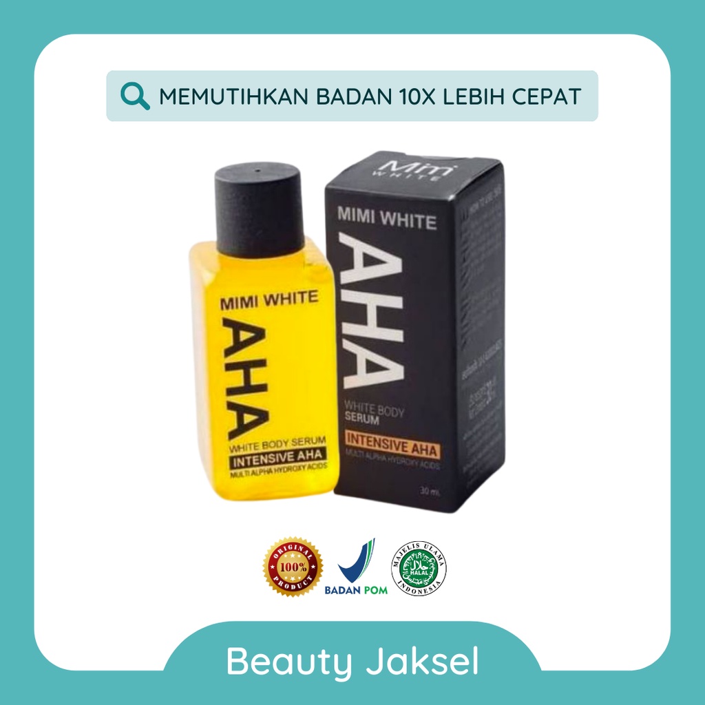 Mimi White AHA White Body Serum Intensive AHA 30ml (100% ORI) (BPOM)