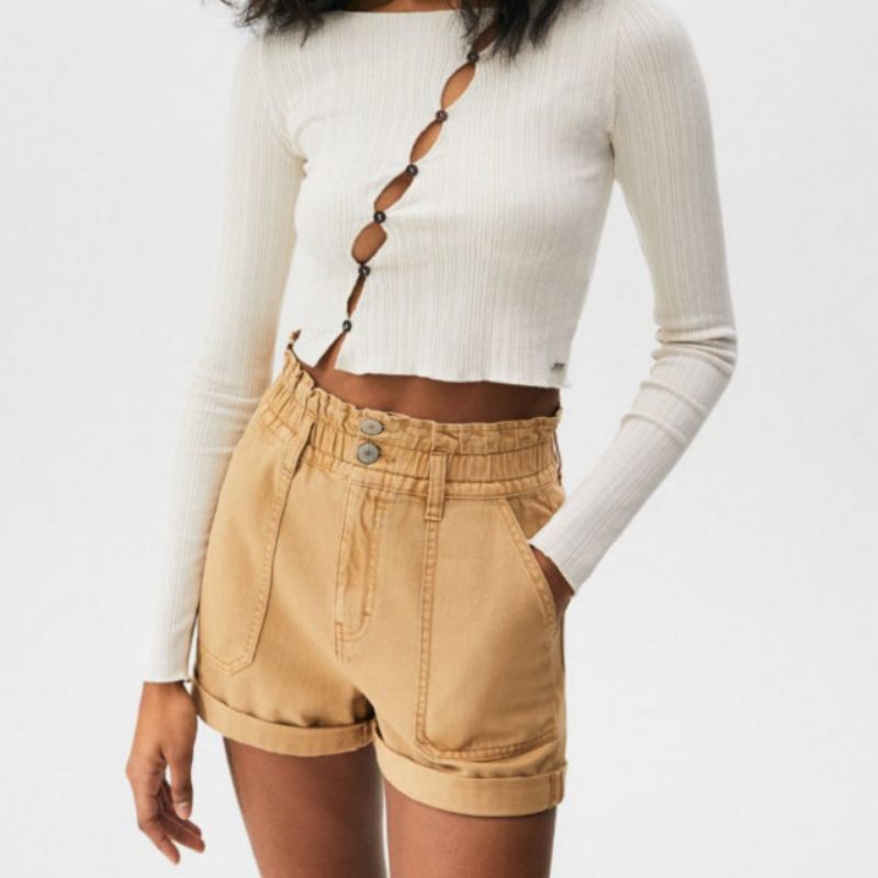 HANA HOTPANTS JEANS HIGH WAIST