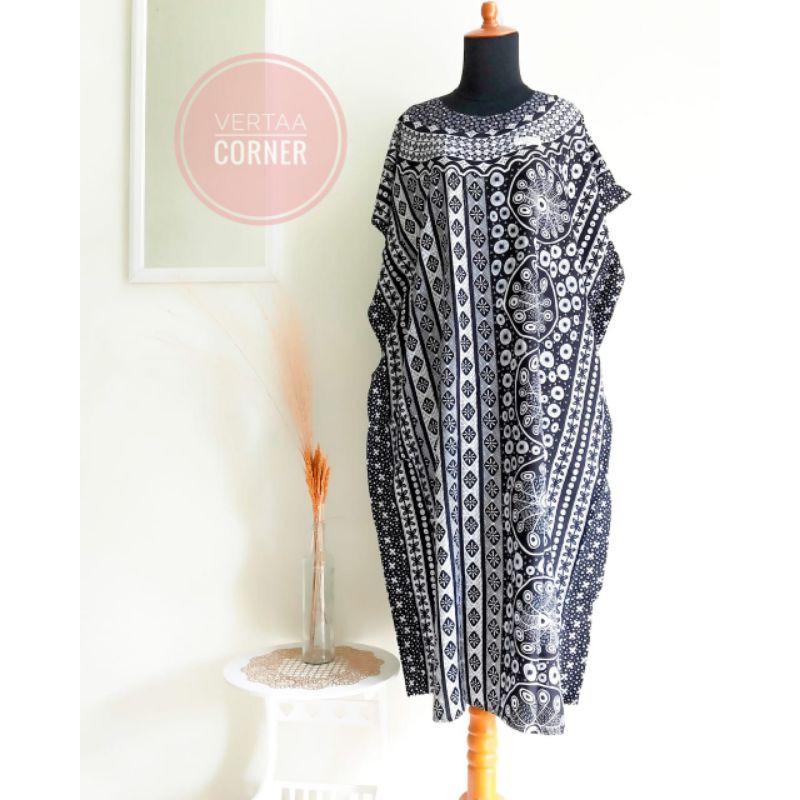 Daster batik cap jumbo panjang bahan tebal