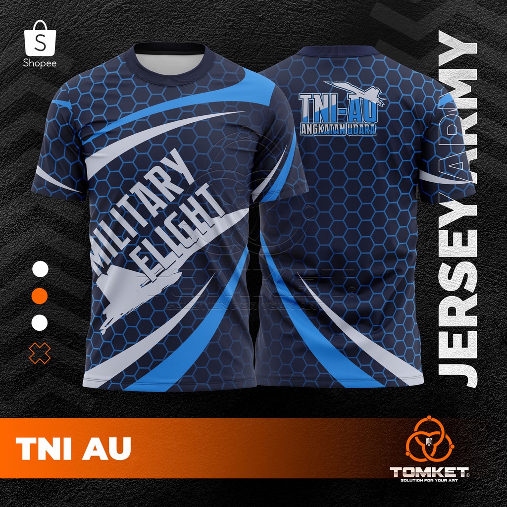 Baju Jersey Full Printing TNI AU-10