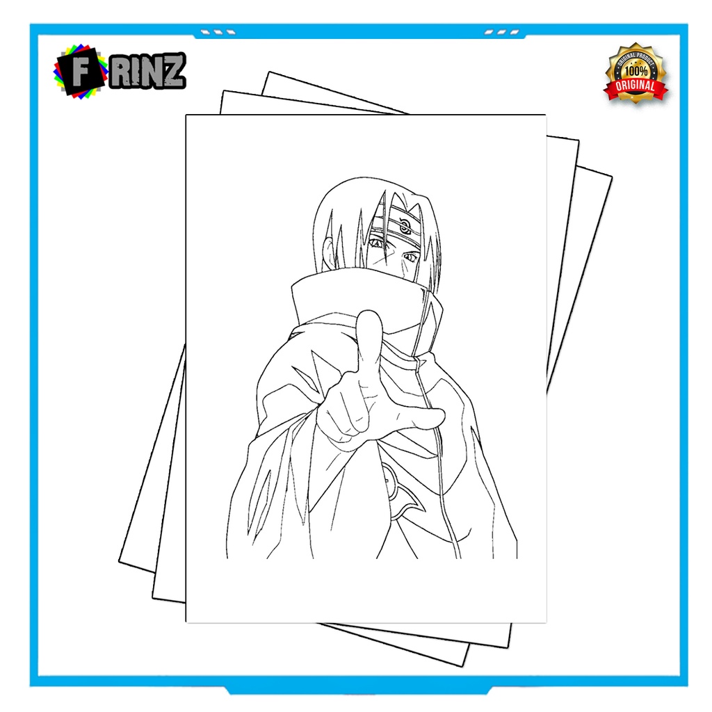 Gambar Sketsa Mewarnai ~ 11 . Naruto Part 1 / Seketsa Lukis / Drawing Sketch / Menggambar-16