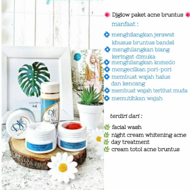DJ Glow Skin Paket Beruntus / Wajah Sensitif / Jerawat Komedo /Jerawat Beruntus /Skincare Aman