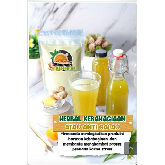 

wedang herbal instan ekstra pdaun pandan