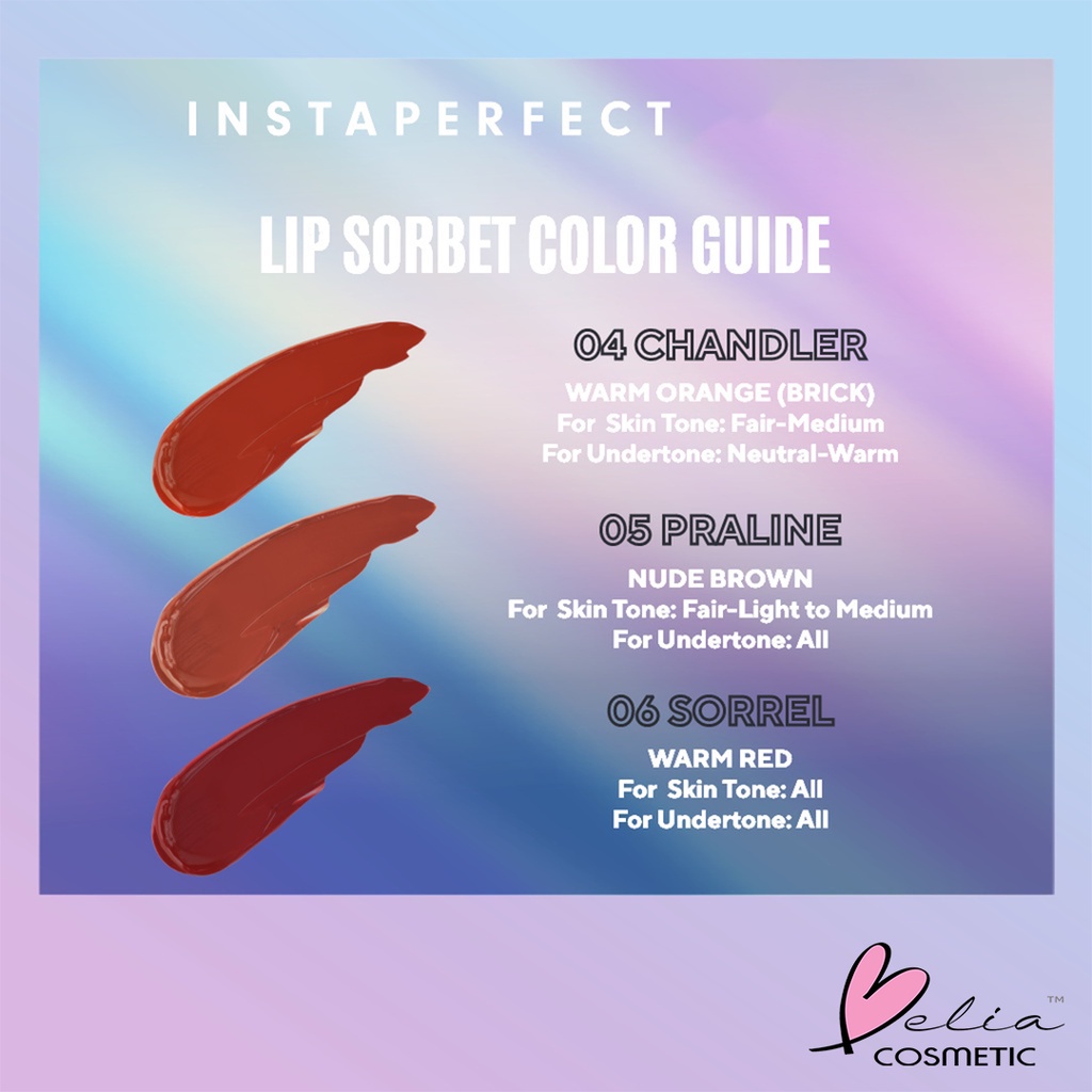 ❤ BELIA ❤ WARDAH Instaperfect Litesplash Lip Sorbet 4.2 g - Ringan, Vegan, Stain | Lipstick | Lip Cream | Lip Tint | Lip Color | BPOM