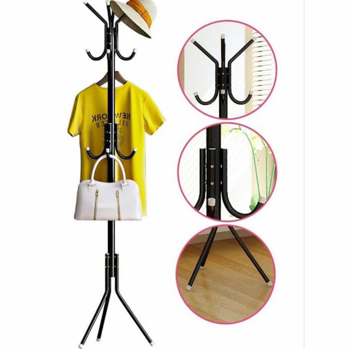 Gantungan Baju Topi / Stand Hanger Multifungsi Tempat Gantungan Topi/Stand hanger berdiri