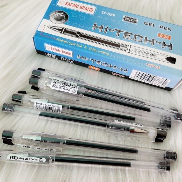 

TERPOPULER Bulpen Hitech-H Safari Pen Gel Bolpoin (1pak = 12pcs) ✦ 887