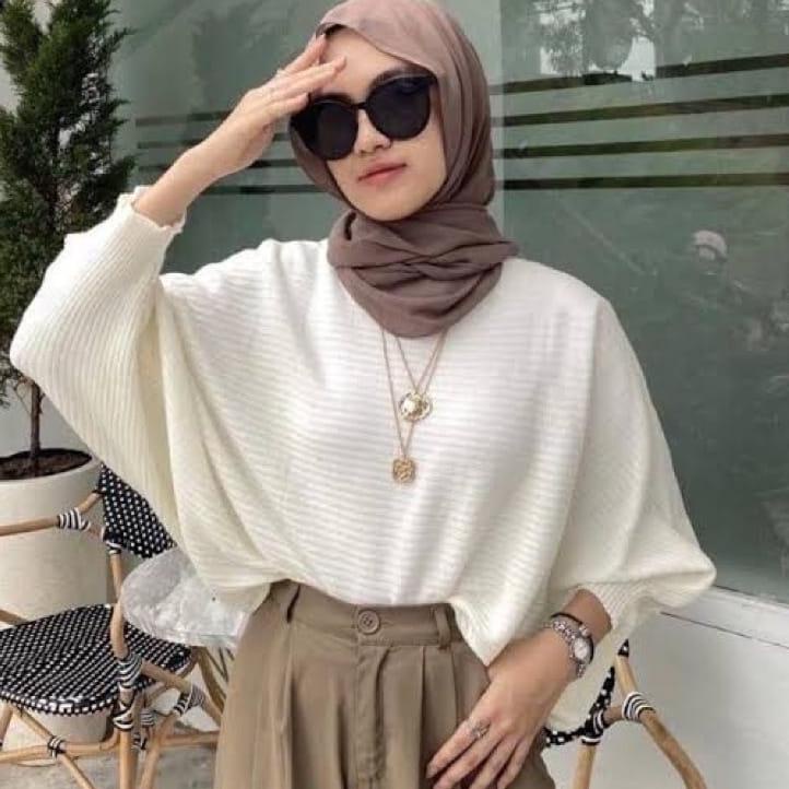 ❪PuRⓘ❫ betwing prily rajut blouse/baju rajut wanita/rajut premium /outerwear //Sedang jual