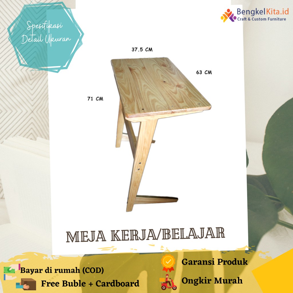 Meja Belajar / Meja Kerja / Meja Laptop / Meja Portable / Meja Belajar Minimalis