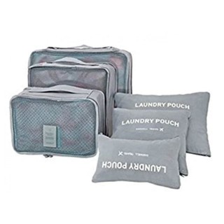 Pouch Travel / Pouch Pakaian Koper / Pouch Travel 6Pcs / Travel Pouch Multi Size Organizer