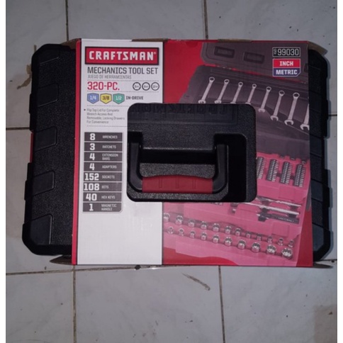 Kunci Sok Set. Socket. Wrench Craftsman USA. 320 pc. 99030. Professional Mechanics Tool Set. Inch.