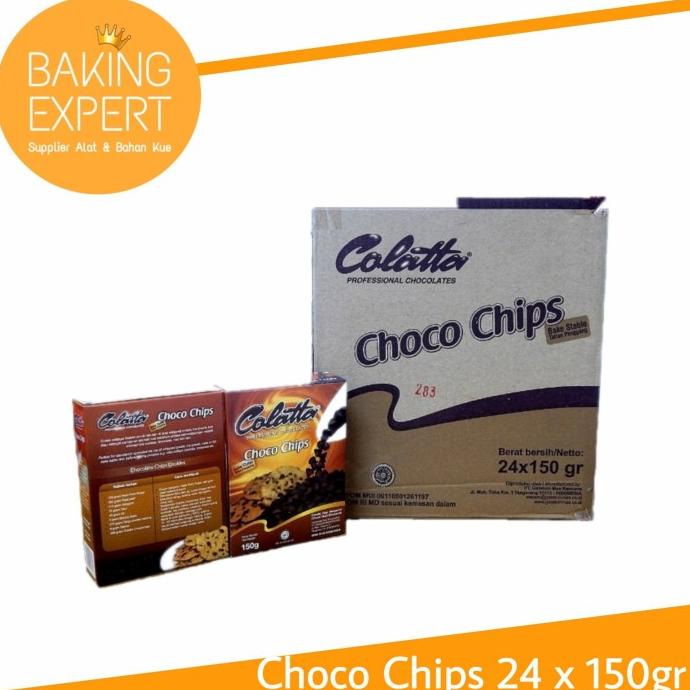 

COLATTA CHOCO CHIPS 1 KARTON 24X150GR COKELAT CHIP 150GR 1 DUS CARTON DC51C1215