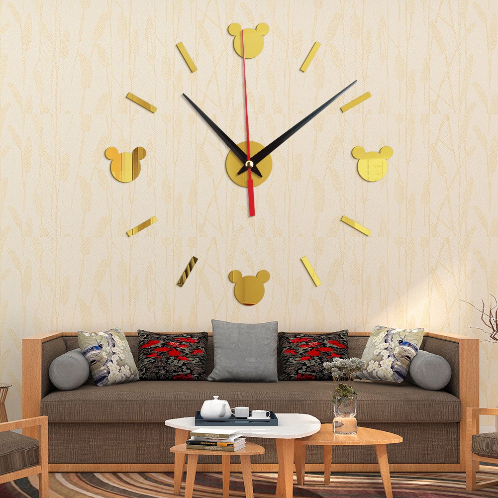 Jam Dinding Unik Analog Dekorasi 3D Modern Clock Tempel Tembok Dinding Motif 109