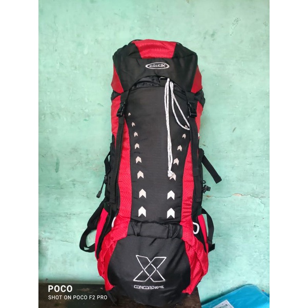 Tas Gunung H-Ride # Tas Gunung TNf 60 liter # Tas Gunung click 60 + 5 liter # Tas Ransel Hiking # Tas Ransel outdoor # Tas Gunung Carrier Busa tebel Pake prem