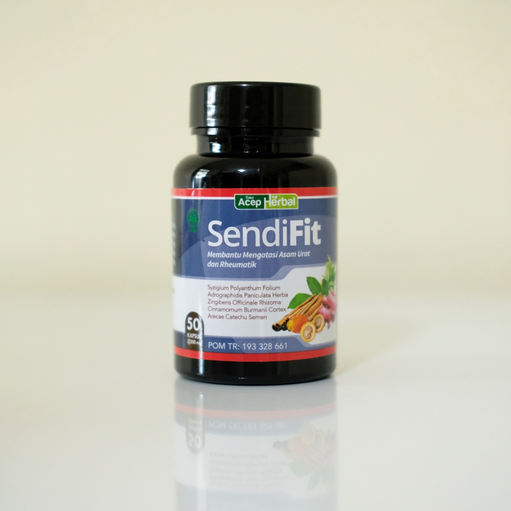 SendiFit Sendi Fit 50 Kapsul Herbal Asli 100% Original BPOM Herbal Untuk Megatasi Masalah Sendi dan Tulang Asli 100% Original