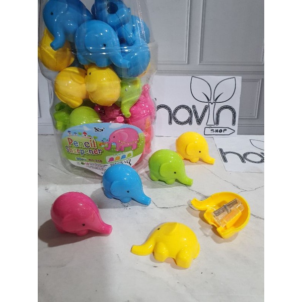 (4pcs) SERUTAN LUCU ANAK FANCY/RAUTAN TSUM-TSUM DISNEY/RAUTAN GAJAH/RAUTAN KUCING/RAUTAN SAPI-Gajah N'dut