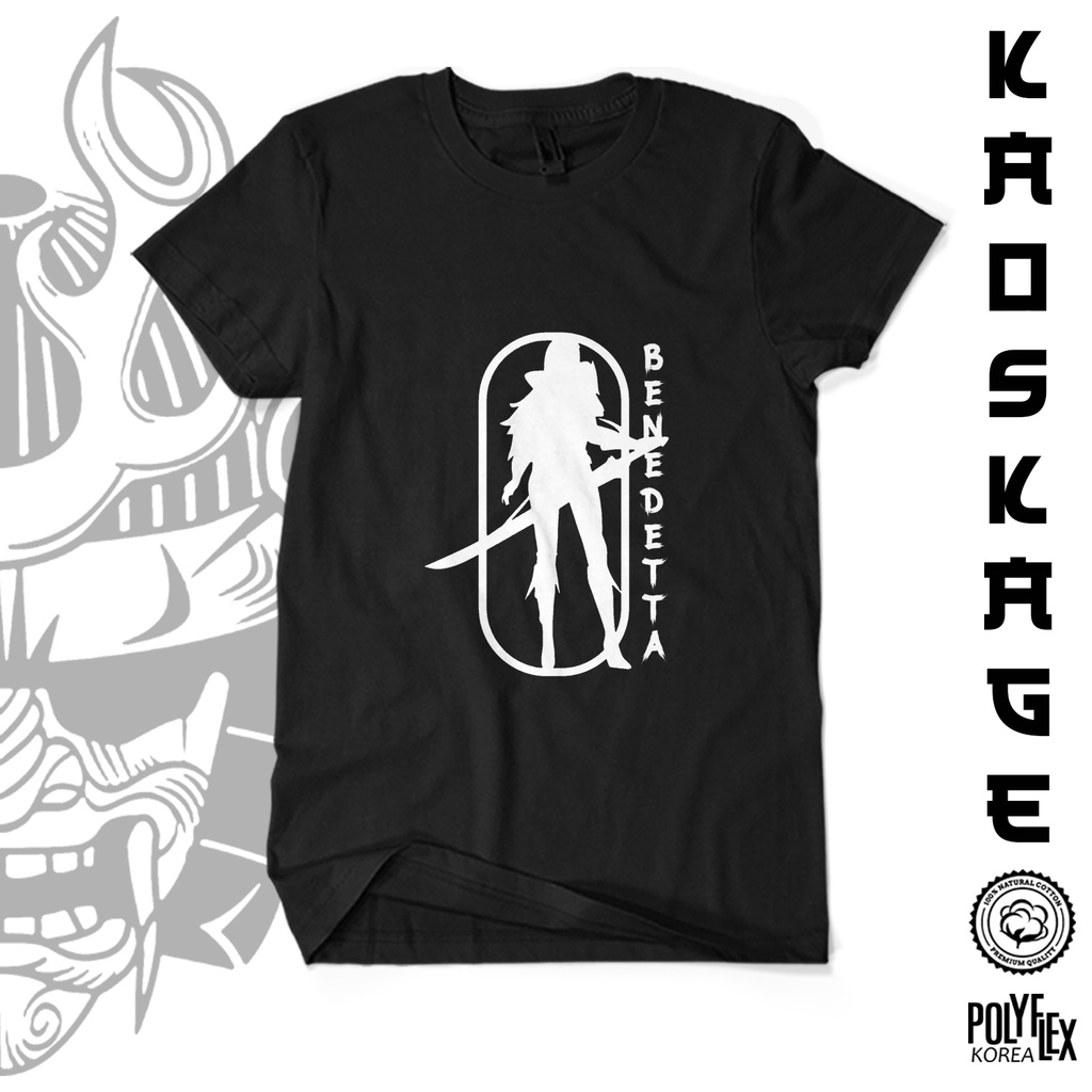 BISA COD Kaos Baju Distro BENEDETTA 100 % Cotton Combed 30s Cewek Cowok Unisex Tees Terbaru Keren / 