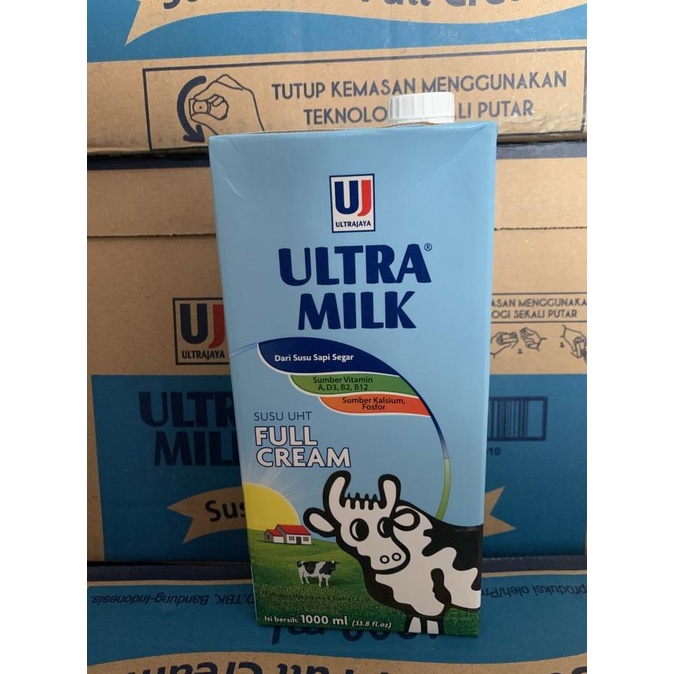 

READY COD Susu UHT Ultra Milk Full Cream 1000ml x 12 packs