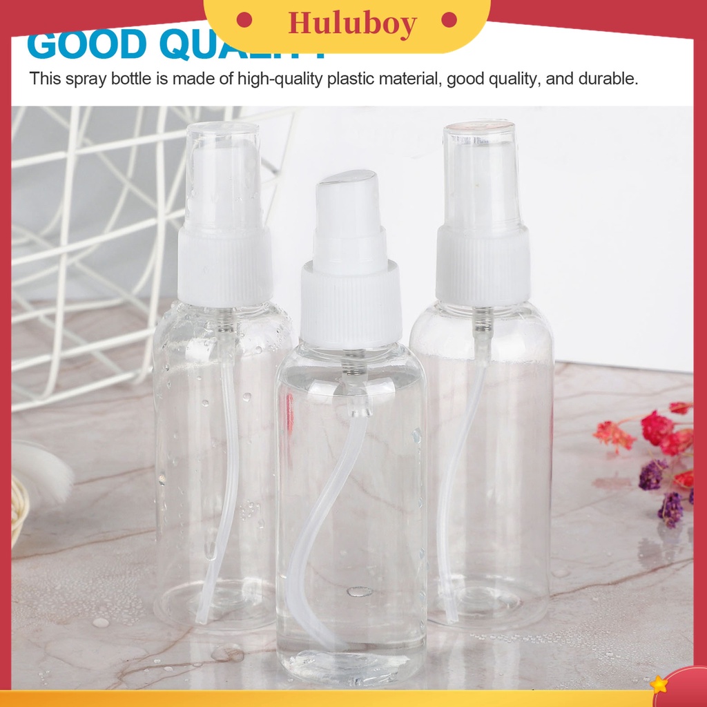 Huluboy Huluboy♡ 10pcs / 5Pcs Botol Semprot Isi Ulang Ukuran 60ml Anti Bocor Untuk Makeup