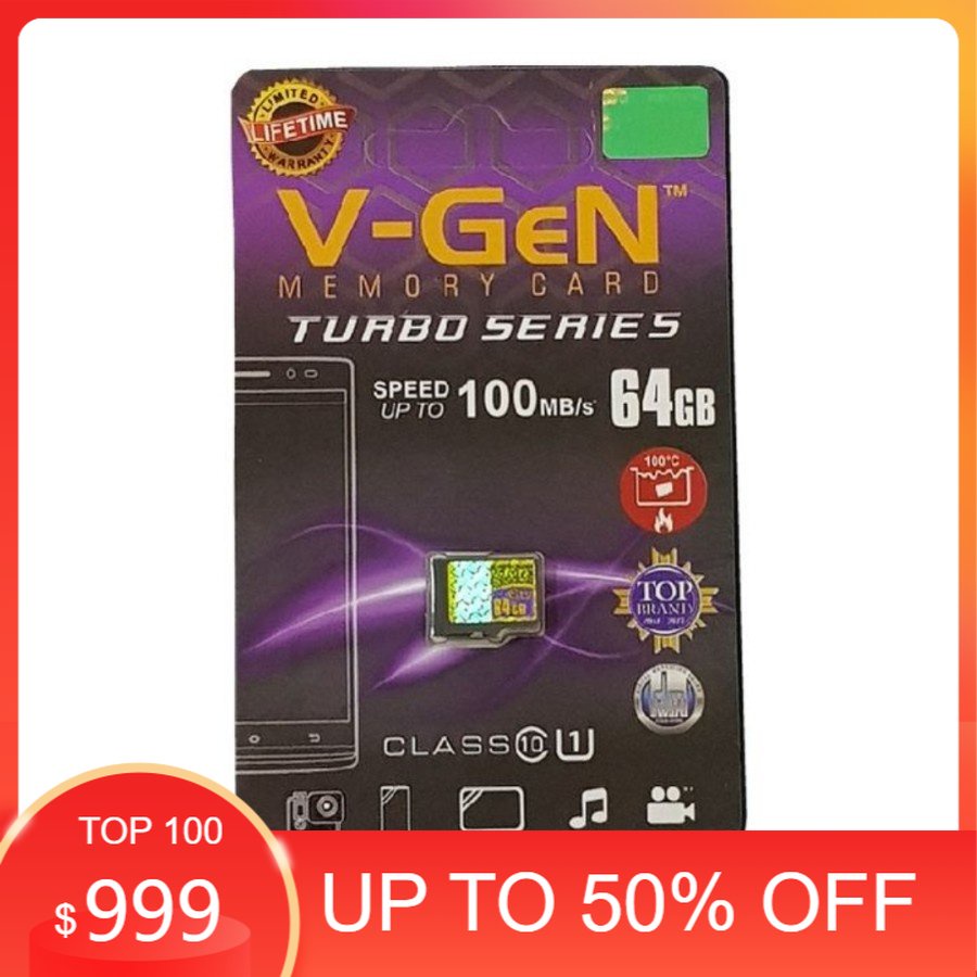 COD memori vgen class10 64gb micro sd/memori hp