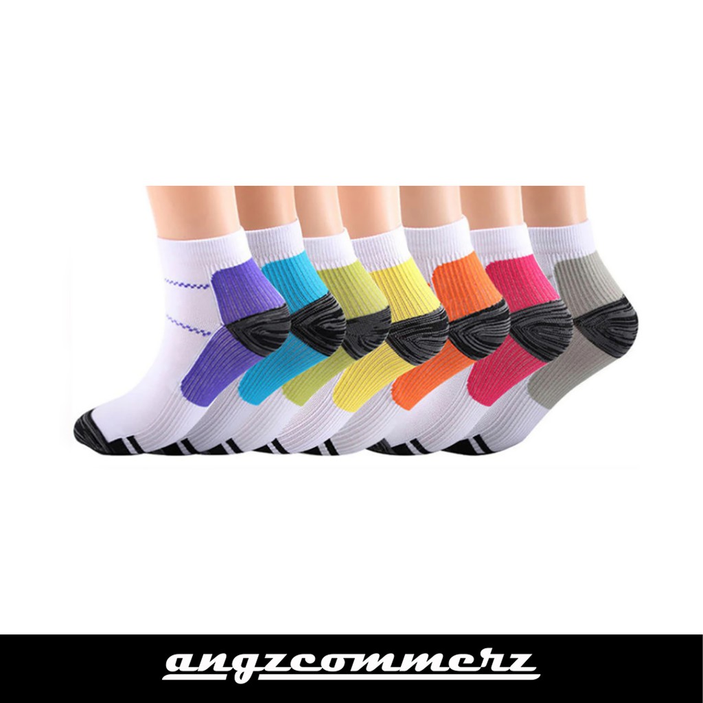 Kaos Kaki Terbaik Nyaman Kesehatan Anti Fatigue Sleeve Ankle Support Compression Sock HITAM