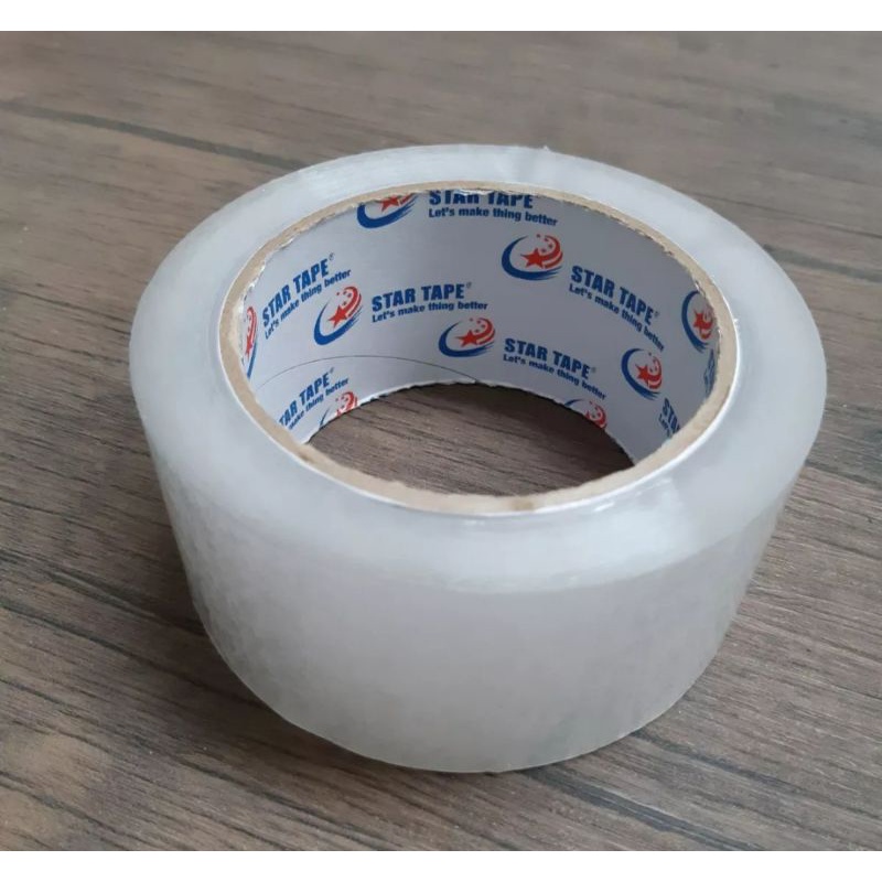 Lakban Bening Star Tape 2&quot; 45 mm x 90 Yard - Solasi Bening Solatip Transparan Selotip