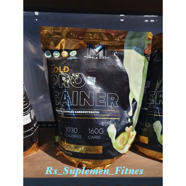 M1 MUSCLE FIRST PRO GOLD GAINER 6 LBS 2.7 KG WEIGHT GAINER PENGGEMUK 6LBS PROGAINER NAIK BERAT BADAN