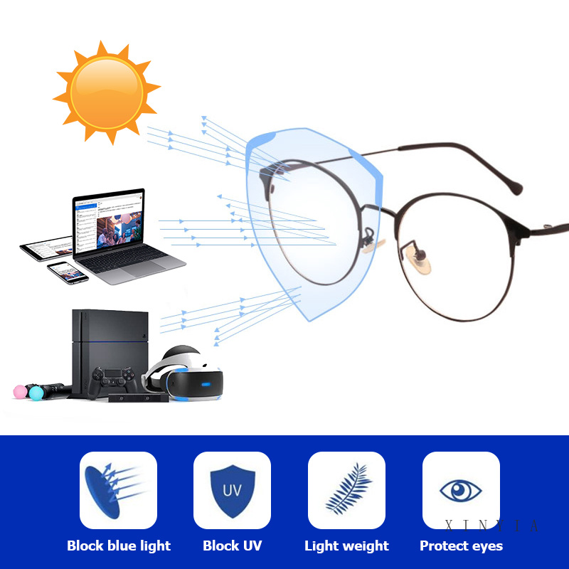 [PROMO] 2 In 1 Lensa Photocromic Kacamata Berubah Warna Style Kacamata Anti Radiasi Blueray Unisex - AG2