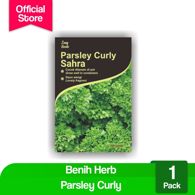 

Benih biji bibit Parsley Moss Curled Herbal Potme Farm