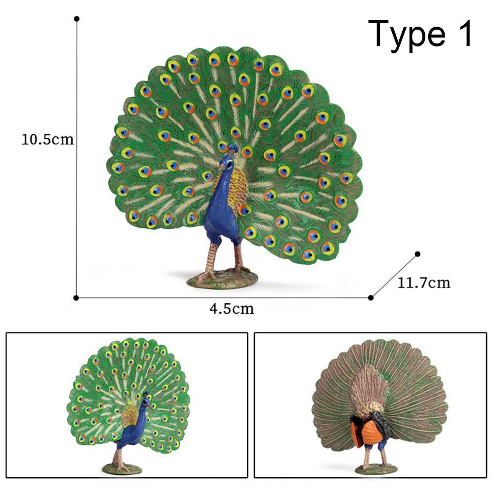 R-flower Miniatur Burung Merak Untuk Dekorasi Taman Mini / Lansekap Mikro