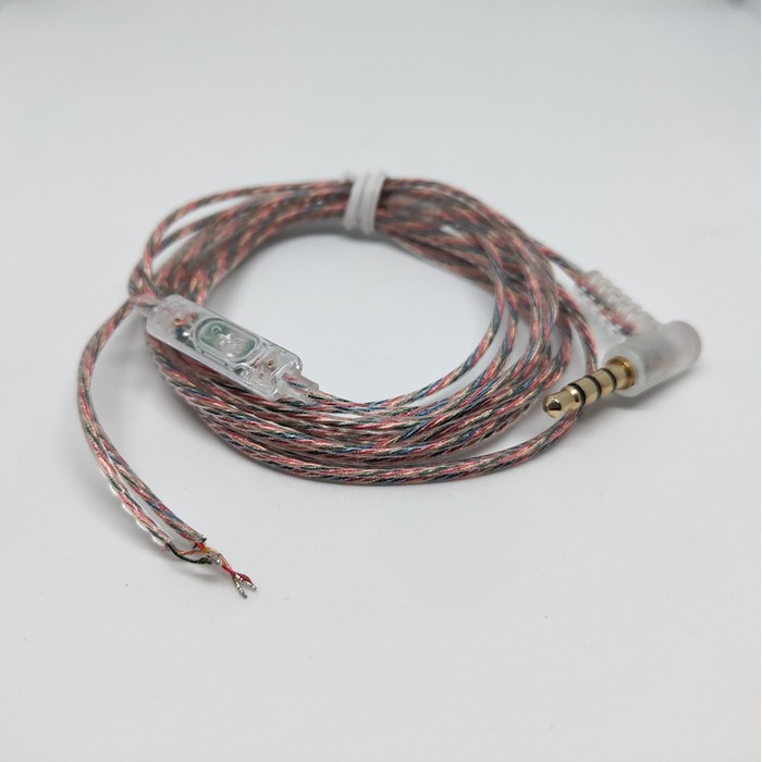 Transparent Colorful Copper Cable Replacement With Mic