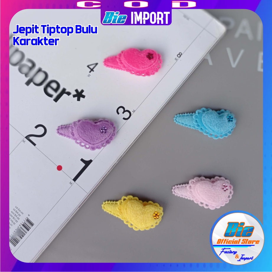 Jepit Tiptop Karakter Warna Pastel Stabillo Impor Best Seller