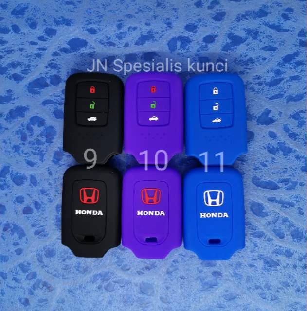 Sarung silikon remote Honda HRV, civic 3tombol