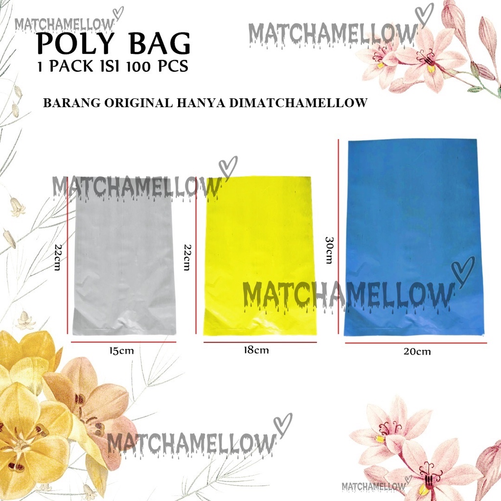 ❄️MATCHA❄️ [1 PACK ] ISI 100 PCS KANTONG PLASTIK PACKING - PLASTIK PACKING TEBAL