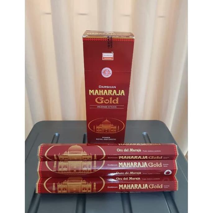 PER BOX DUPA INDIA AROMATERAPI HEXA DARSHAN MAHARAJA GOLD LONG PANJANG BERKUALITAS
