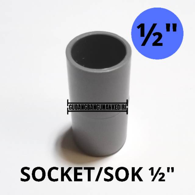 Sok socket sock 1/2&quot; inch JAYA sambungan pipa PVC JAYA