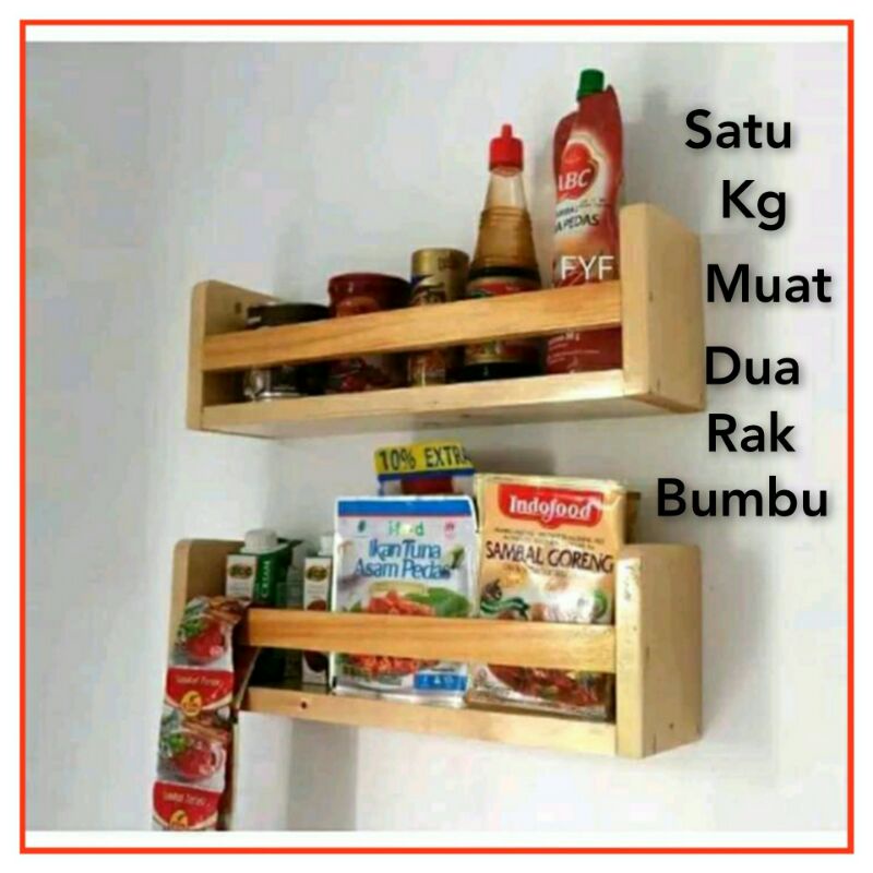 RAK BUMBU DAPUR RAK BUKU rak tempel rak dinding