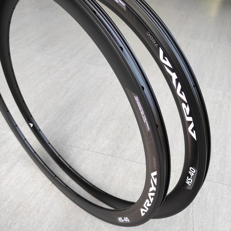Velg Rim 700c Sepeda Fixie Roadbike 32 Hole ARAYA KS-40 Doubel Wall / Velg 700c Alloy BRAKELINE 32H-2