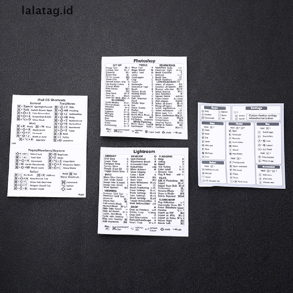 [lalatag] Windows PC Reference Keyboard Computer Shortcut Sticker Quick Reference Keyboard [ID]