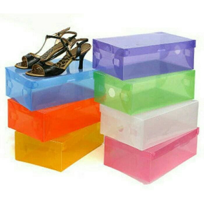 Jual Diy Kotak/Kotak Sepatu Transparan/Box Sepatu Tebal Transparan Murah